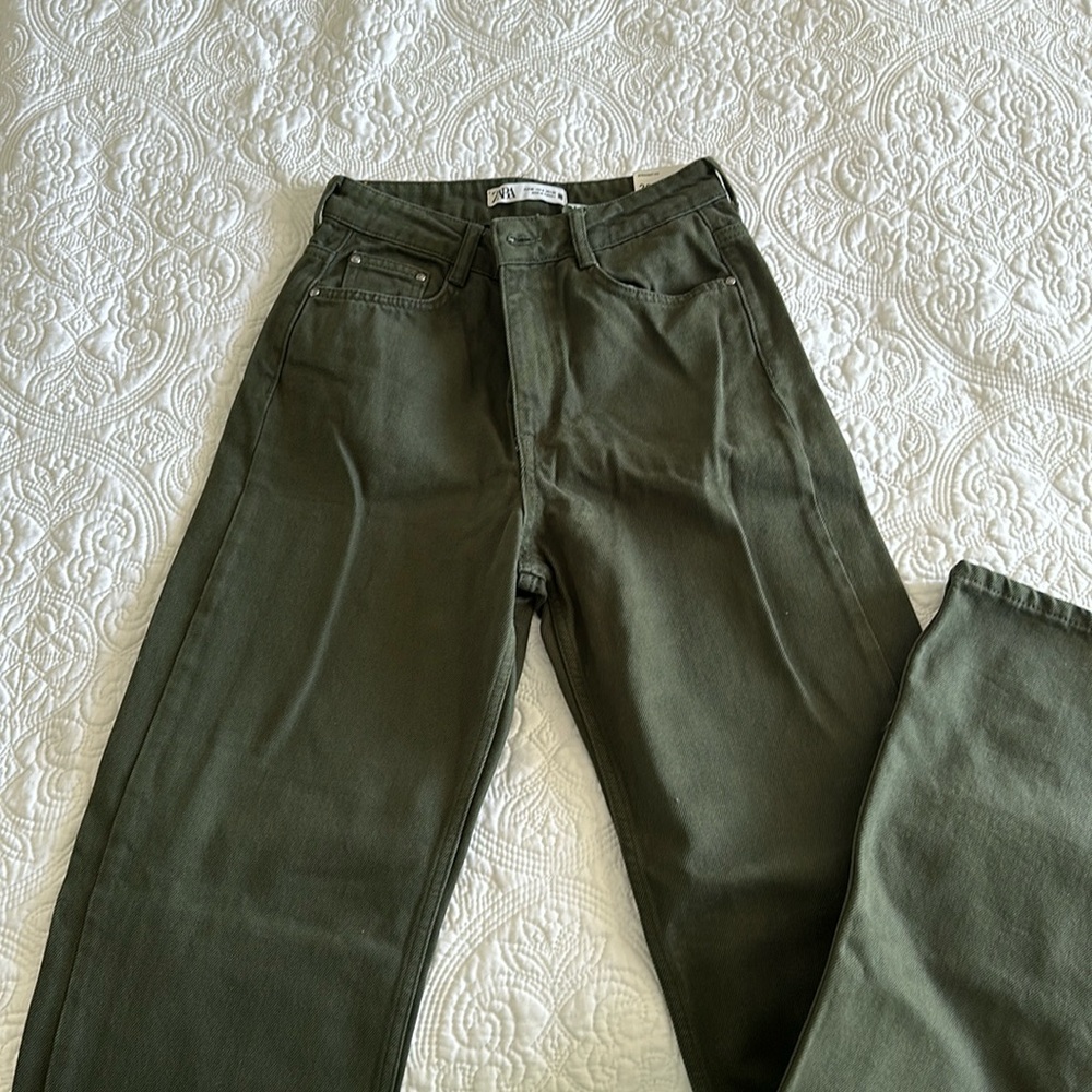 Super high rise straight leg full length jean